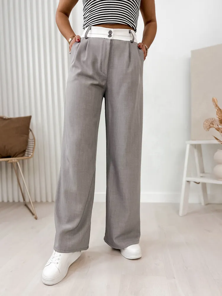 PANTALON CRONE GRIS