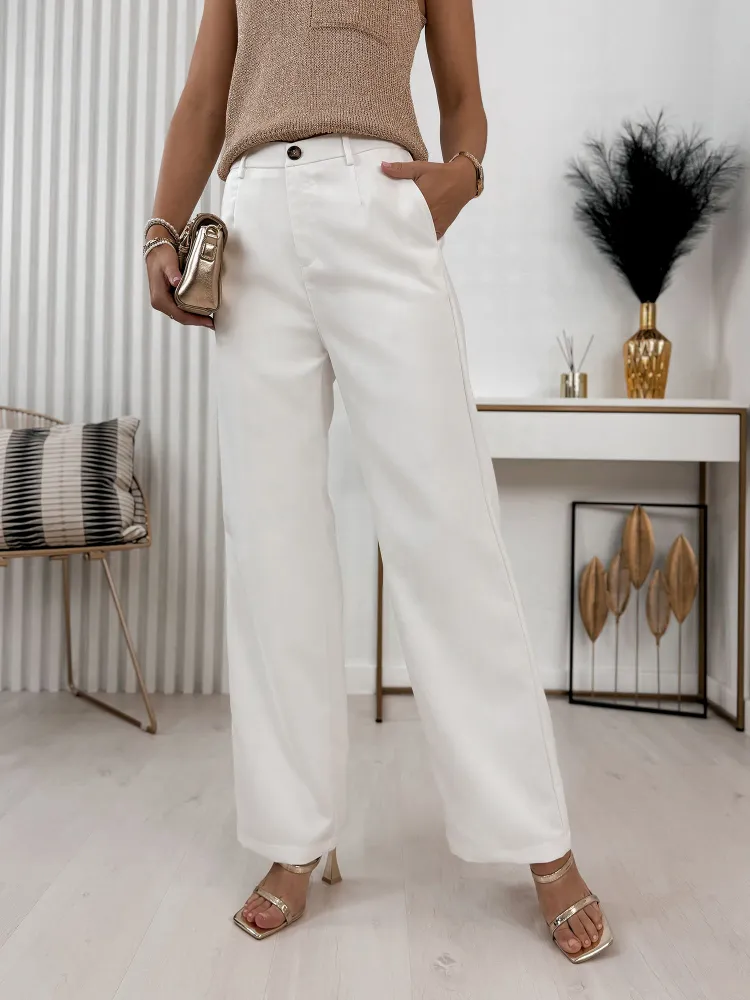 PANTALON CZACZA BLANC