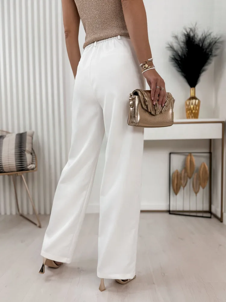 PANTALON CZACZA BLANC