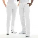 Pantalon de Cuisine Mixte Blanc ECO/LYOCELL - MANELLI