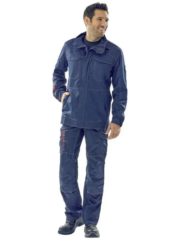 Pantalon de travail ergonomique multirisques bleu marine aetius