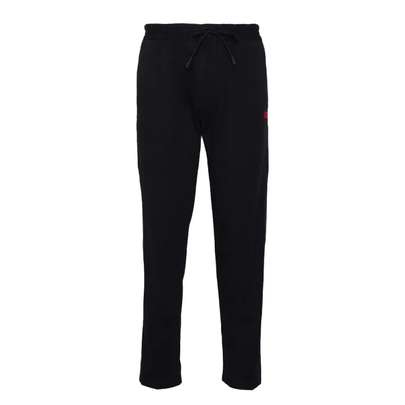 Pantalon HUGO Gyte223W slim à cordon de serrage Noir