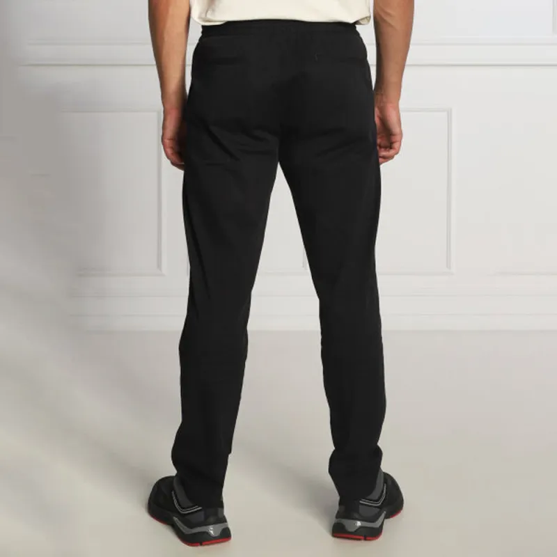 Pantalon HUGO Gyte223W slim à cordon de serrage Noir