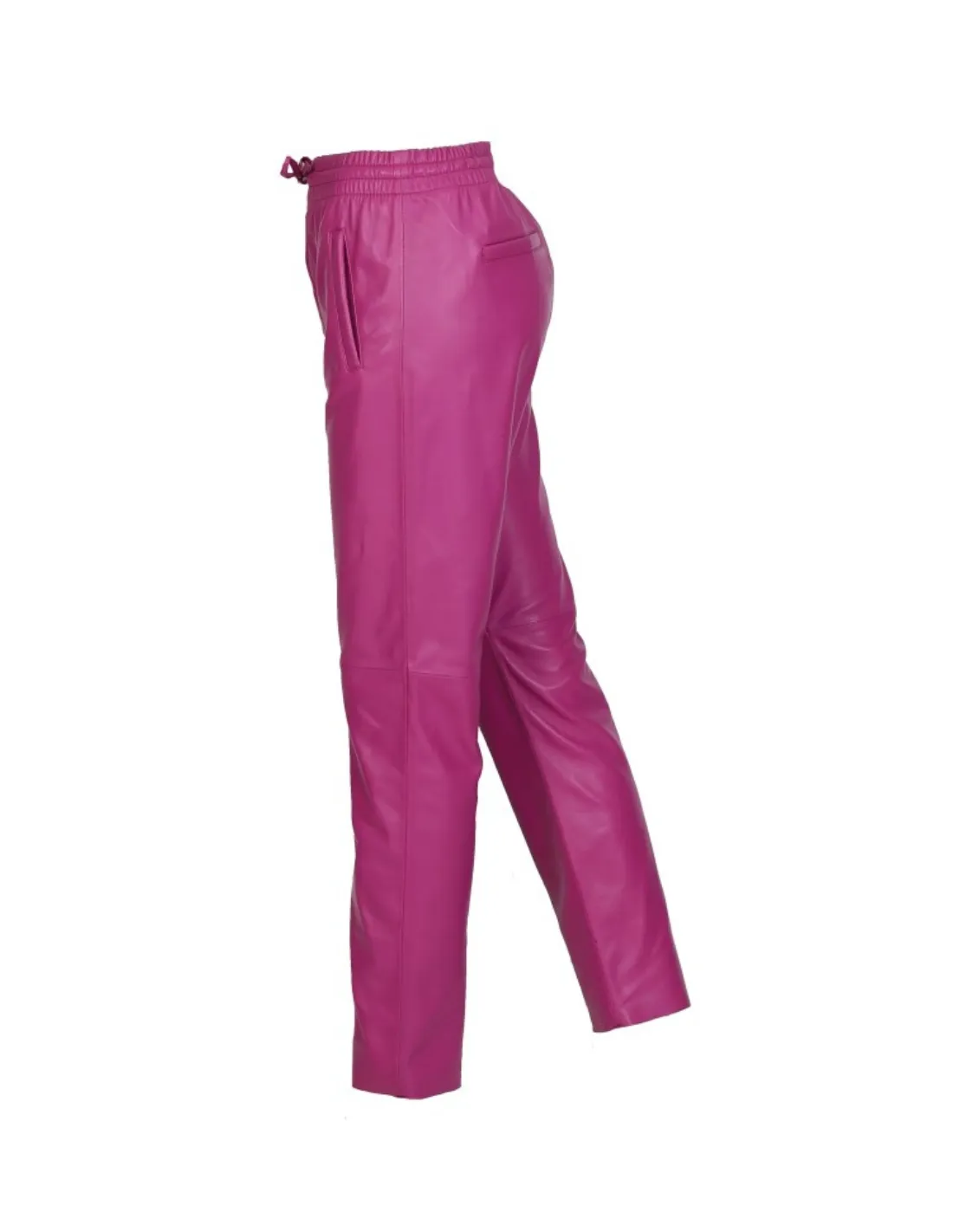 Pantalon jogpant en cuir Oakwood Gift Ref 50426 Mauve