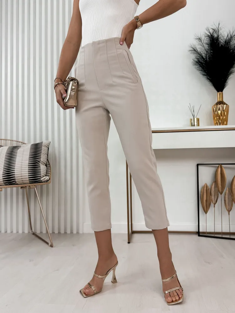 PANTALON LINKO BEIGE FONCÉ