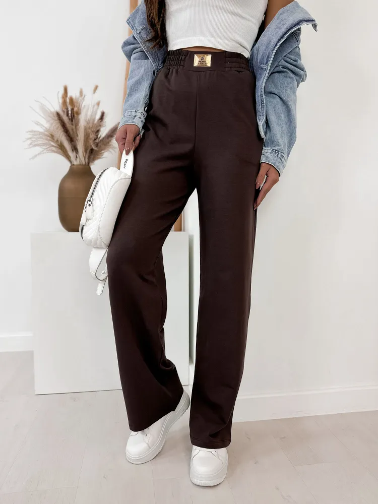 PANTALON REBECCA BRUIN FONCÉ