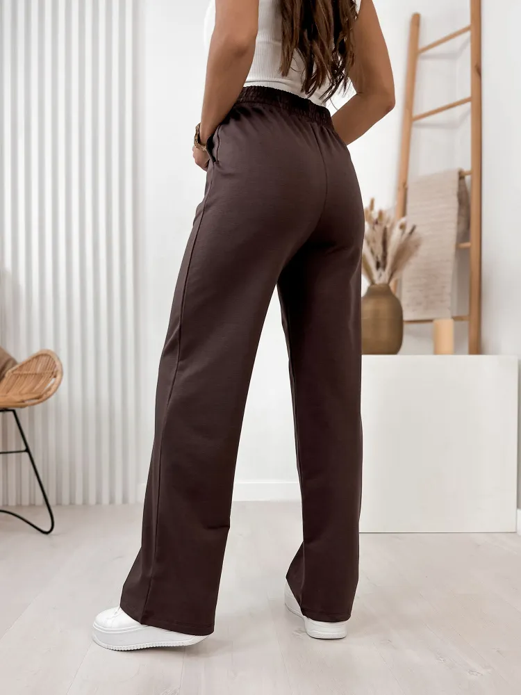 PANTALON REBECCA BRUIN FONCÉ