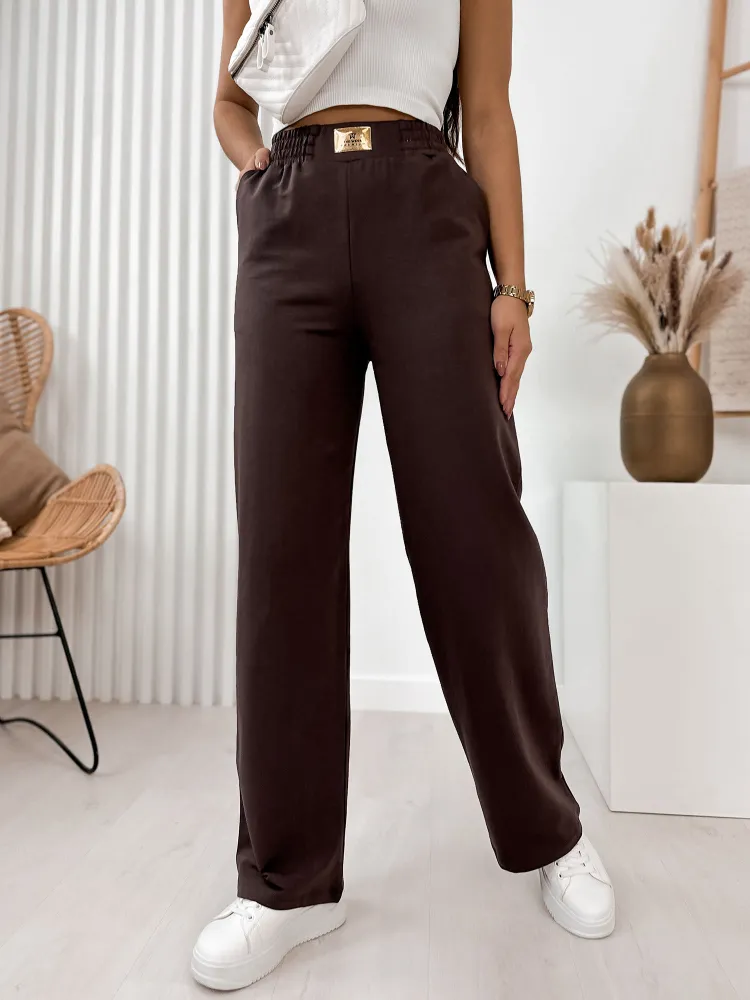 PANTALON REBECCA BRUIN FONCÉ