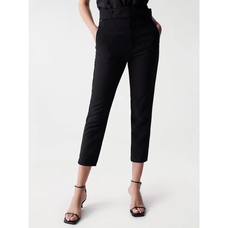 Pantalon slim dily 6 noir femme - Le Temps Des Cerises | wimod