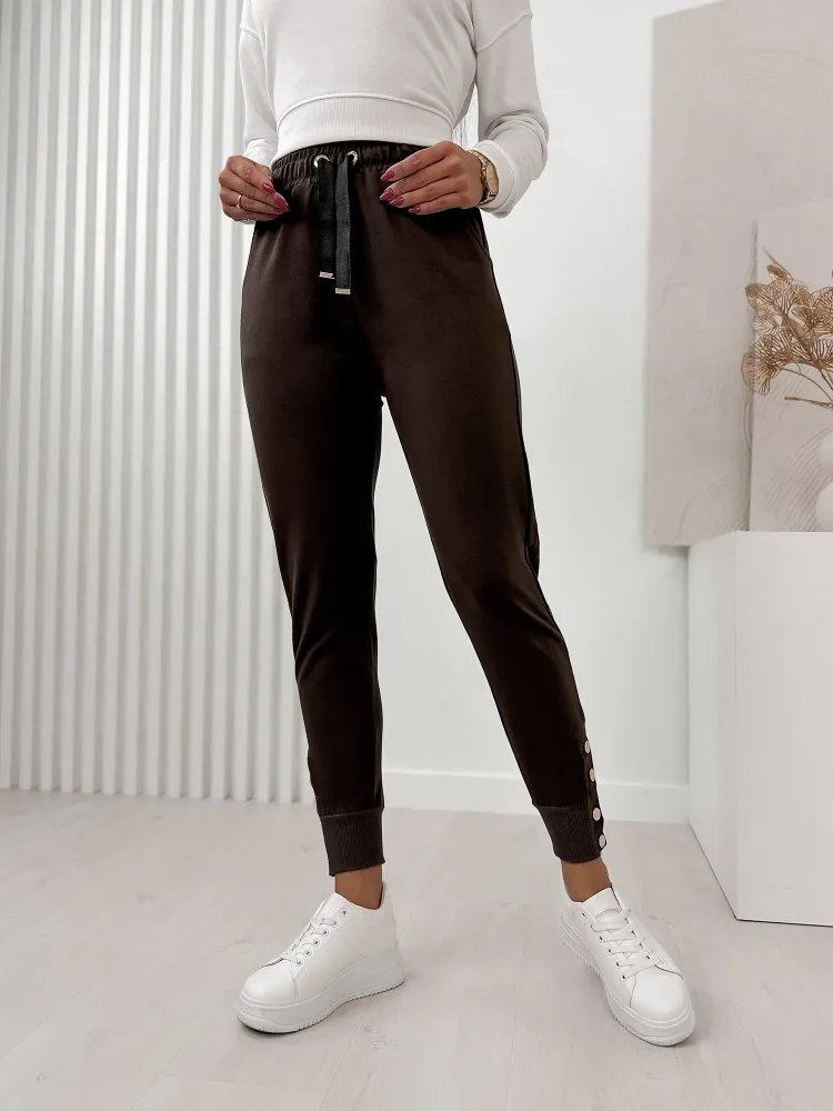 PANTALON ZERIA BRUN FONCÉ