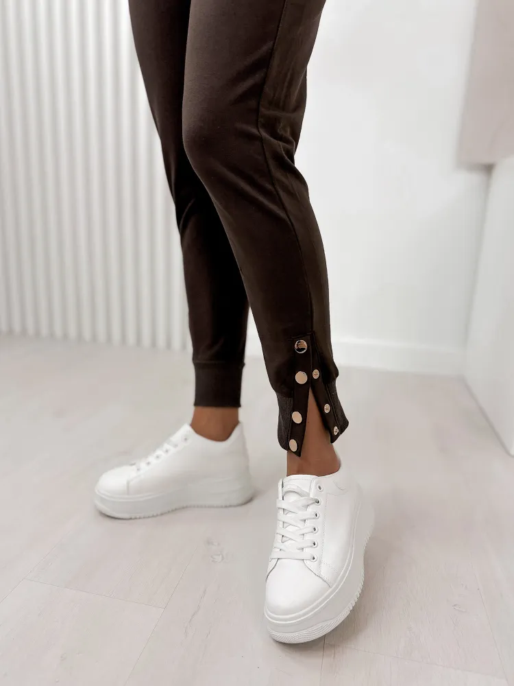 PANTALON ZERIA BRUN FONCÉ