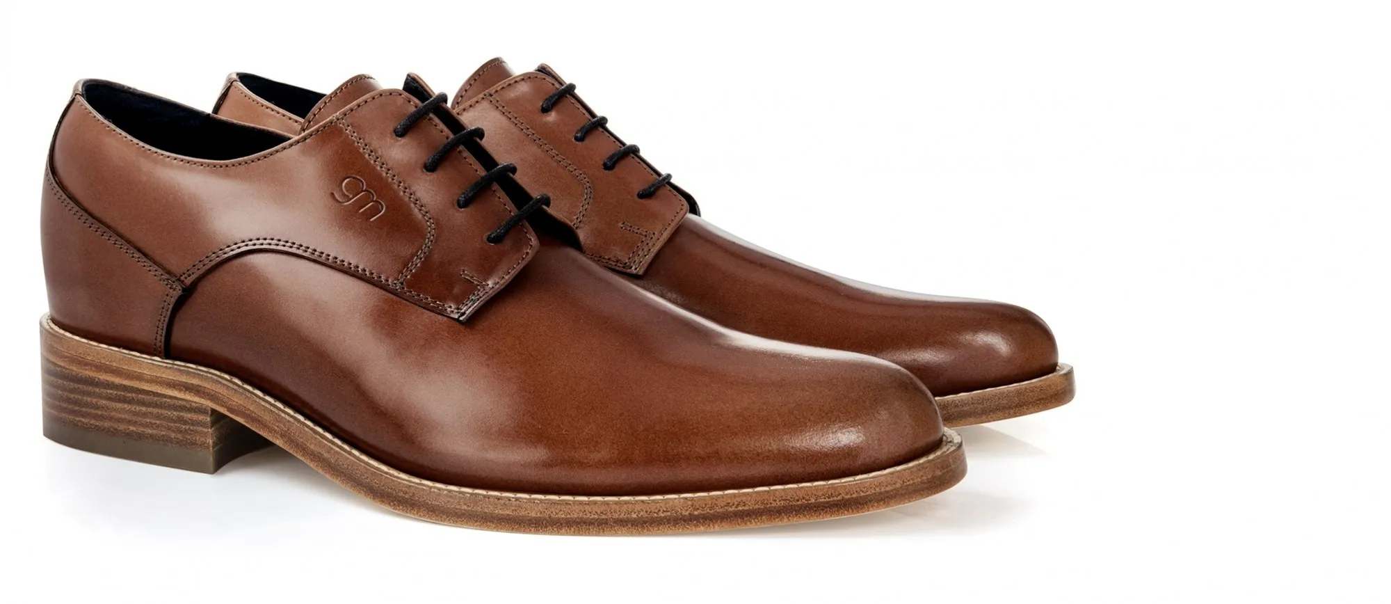 Rossmore - Classiques chaussures rehaussantes en Cuir Shell Cordovan de 6 cm à 8 cm en plus