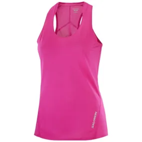 SALOMON-SENSE AERO SINGLET W Unicolore  - Débardeur trail