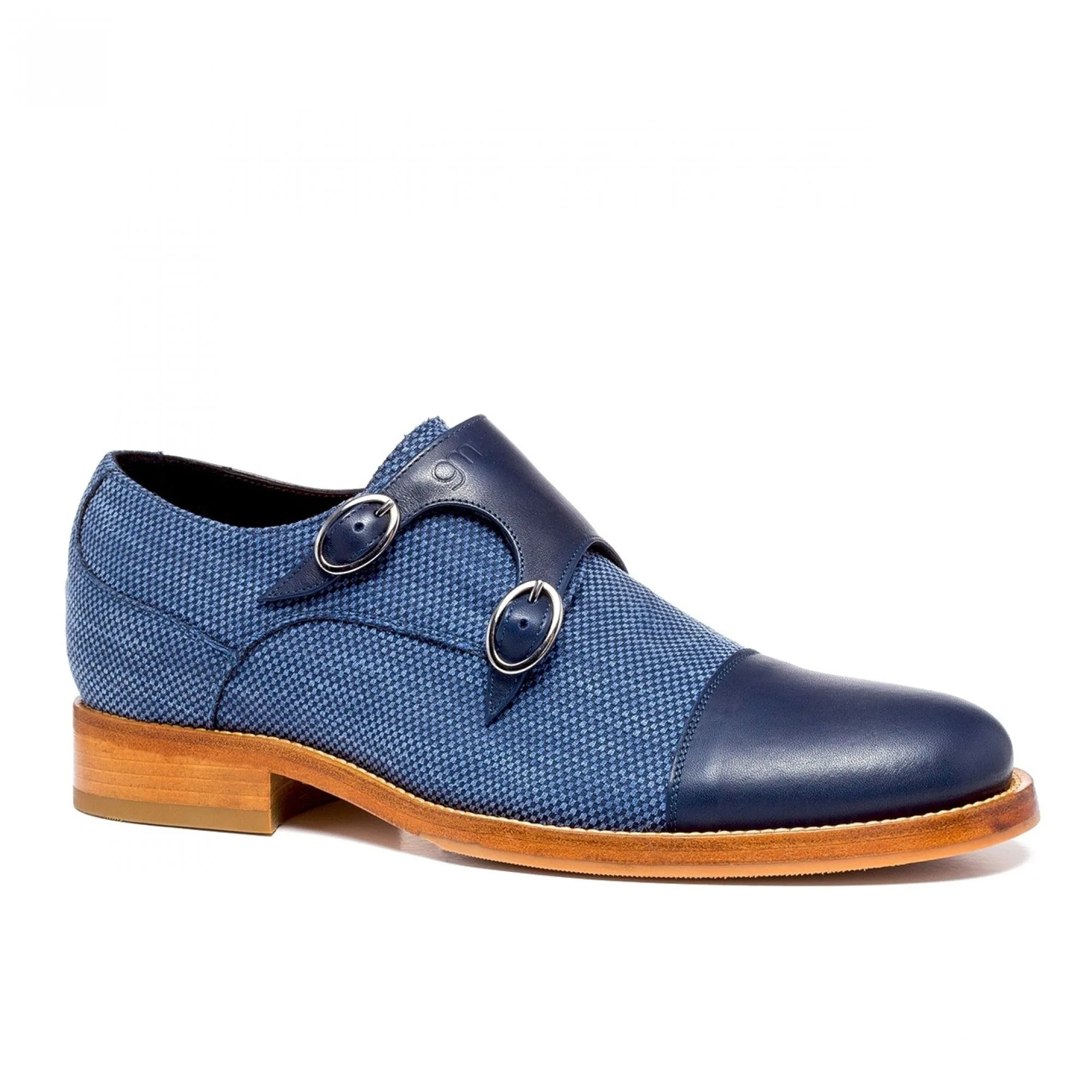 Savile Row - Classiques chaussures rehaussantes en Mélange cuir/tissu de 6 cm à 8 cm en plus