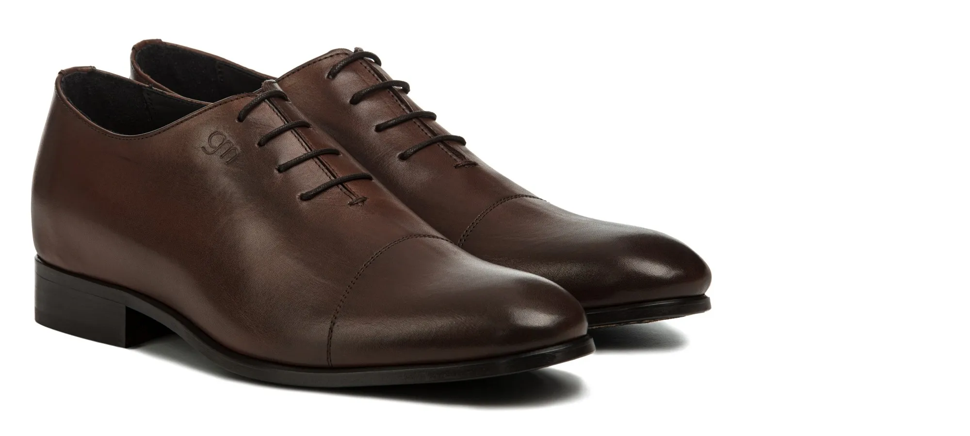 Sligo - Classiques chaussures rehaussantes en Cuir Pleine Fleur jusqu'à 6,5 cm en plus