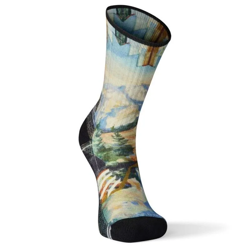 Smartwool Performance Hike Light Cushion Mountain Print Crew - Chaussettes randonnée | Hardloop