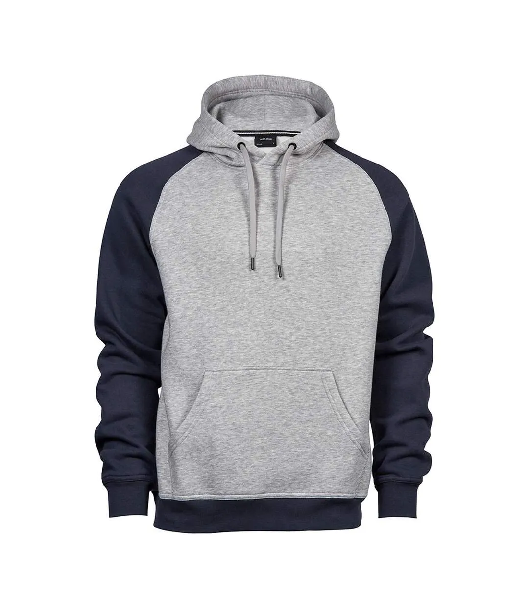 Sweatshirt bicolore homme gris chiné / bleu marine Tee Jays