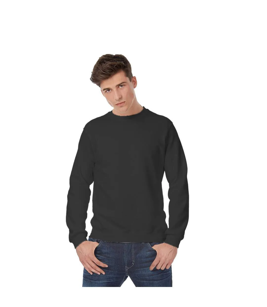 Sweatshirt homme anthracite B&C