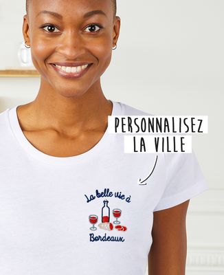 Sweatshirt homme La belle vie à brodé personnalisé