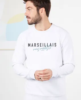 Sweatshirt homme Marseillais mais modeste