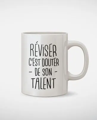 Sweatshirt homme Réviser c'est douter de son talent