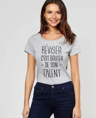 Sweatshirt homme Réviser c'est douter de son talent