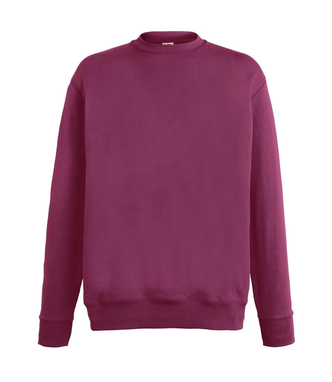 Sweatshirt uni homme bordeaux Fruit of the Loom