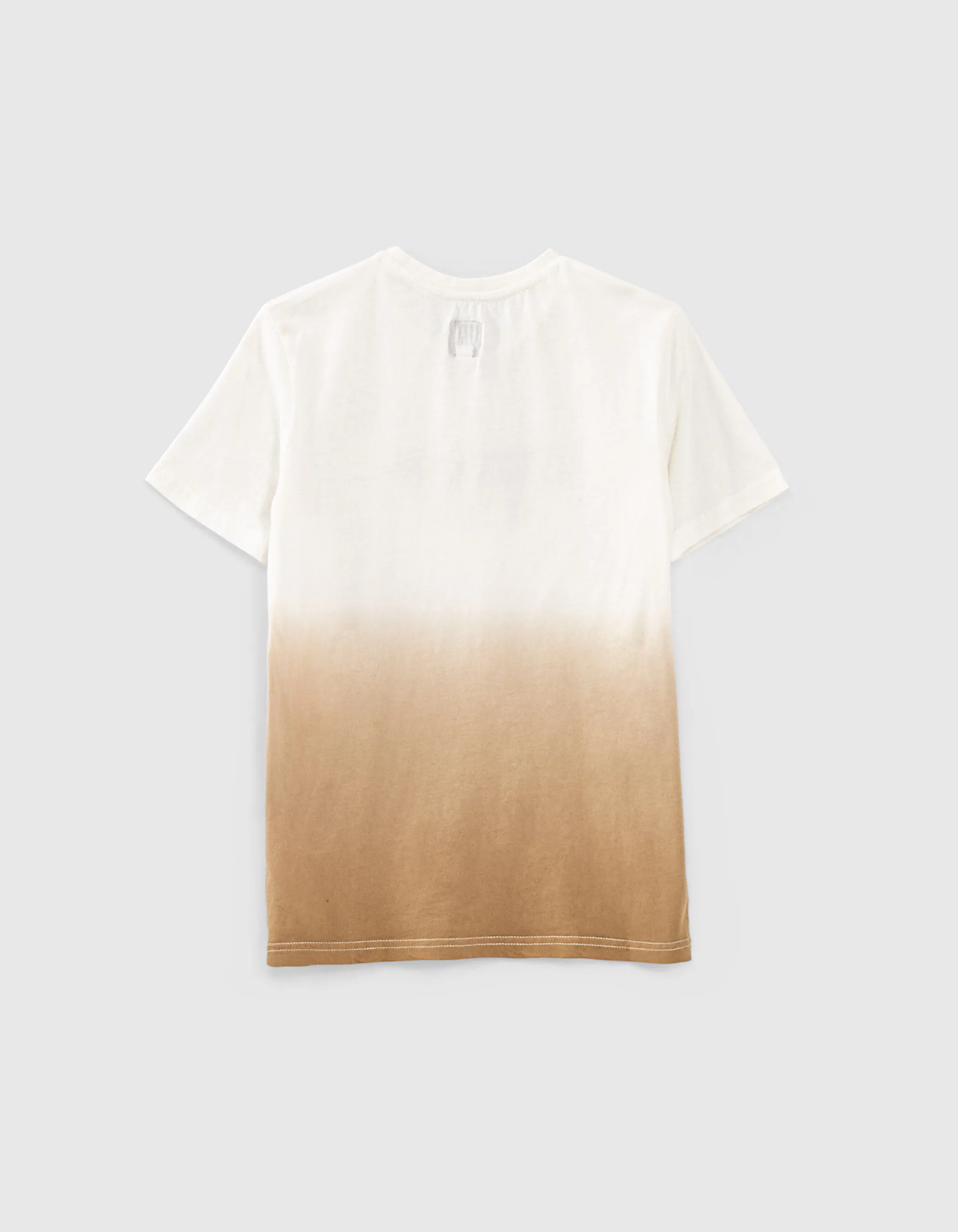 T-shirt beige effet deep dye jungle bio garçon 