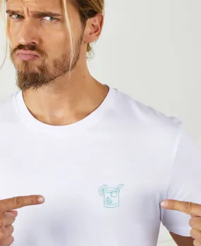 T-Shirt homme Cocktail gin tonic (brodé)