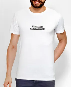 T-Shirt homme Nota Bene : faites pas chier