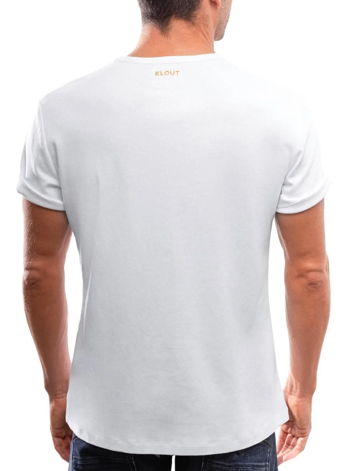 T-Shirt Klout Organic Premium Blanc pour Homme