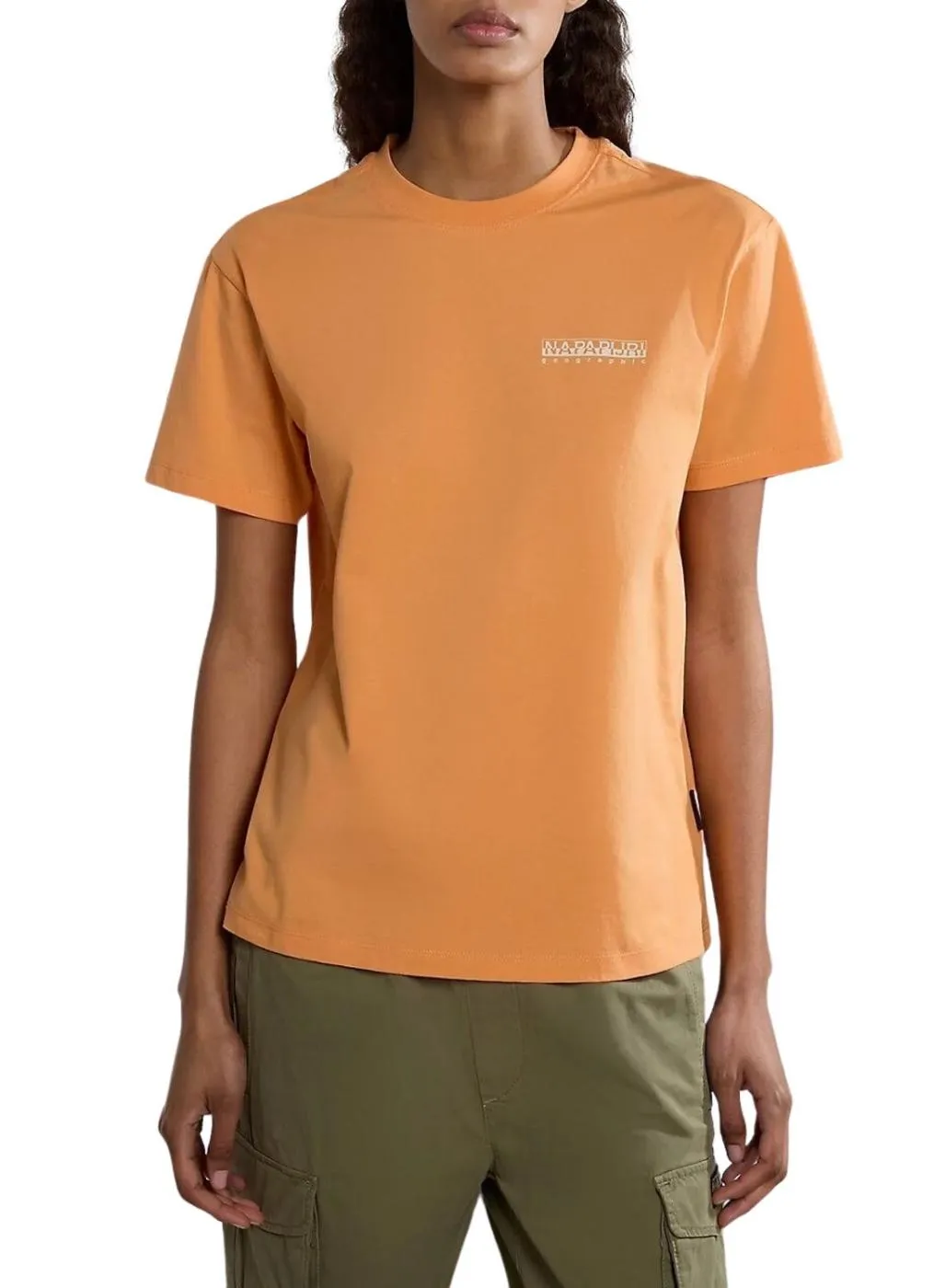 T-shirt Napapijri Faber Orange Pour Femme