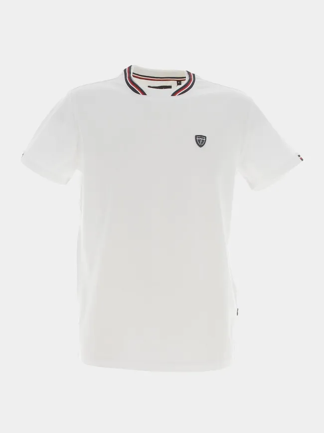 T-shirt stretch glen blanc homme - Izac | wimod