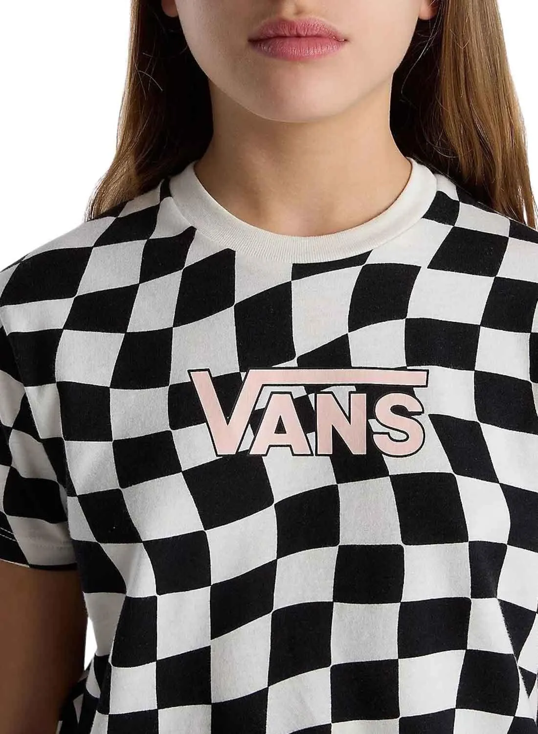 T-shirt Vans Warped 66 Check Pour Fille