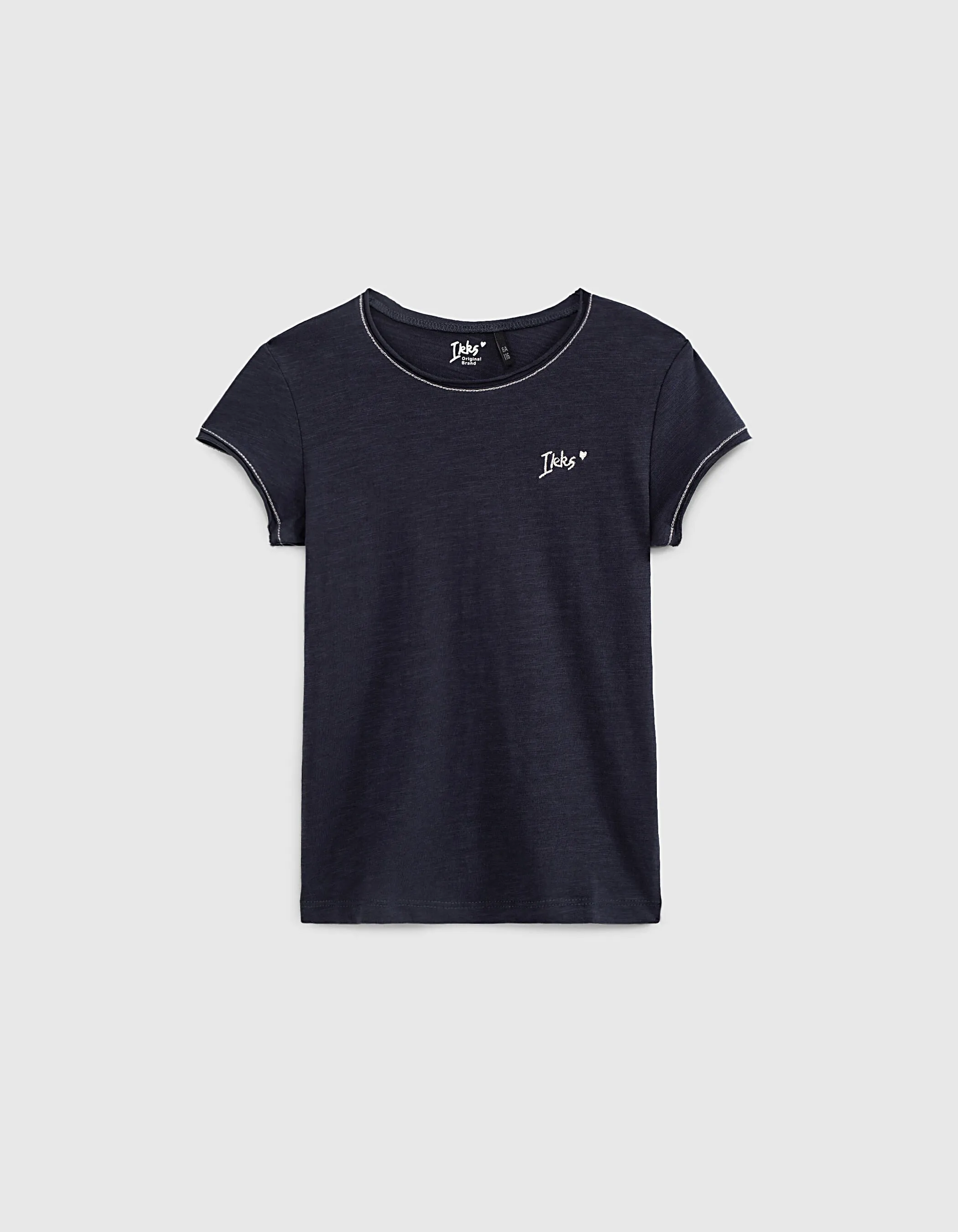 Tee-shirt navy Essentiel en coton bio fille