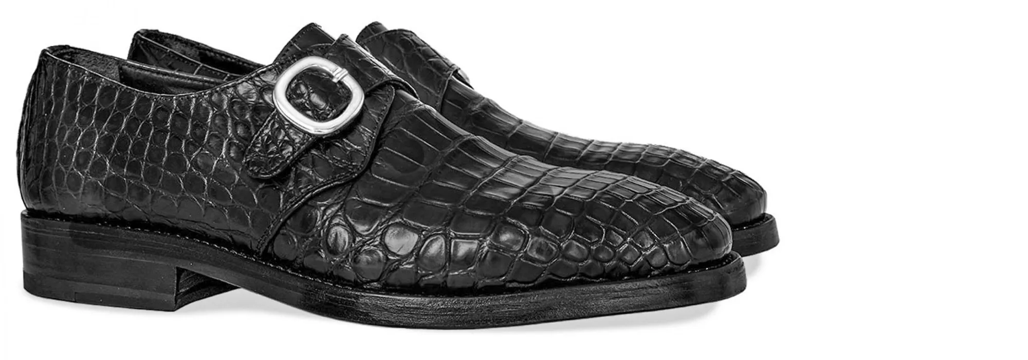 Urus - Classiques chaussures rehaussantes en Cuir de crocodile de 6 cm à 8 cm en plus