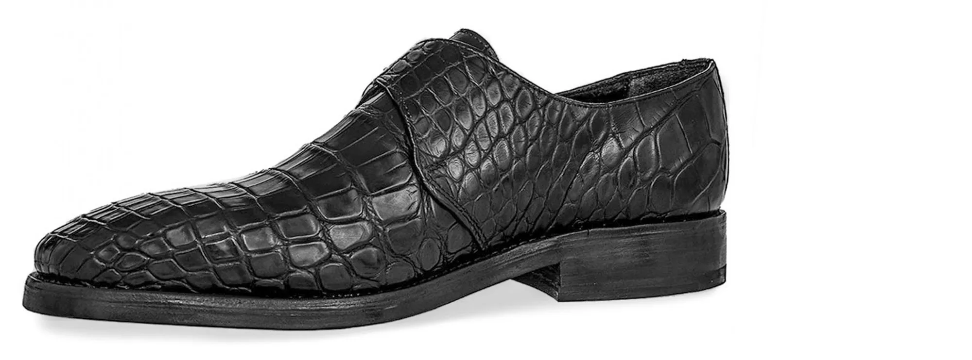 Urus - Classiques chaussures rehaussantes en Cuir de crocodile de 6 cm à 8 cm en plus