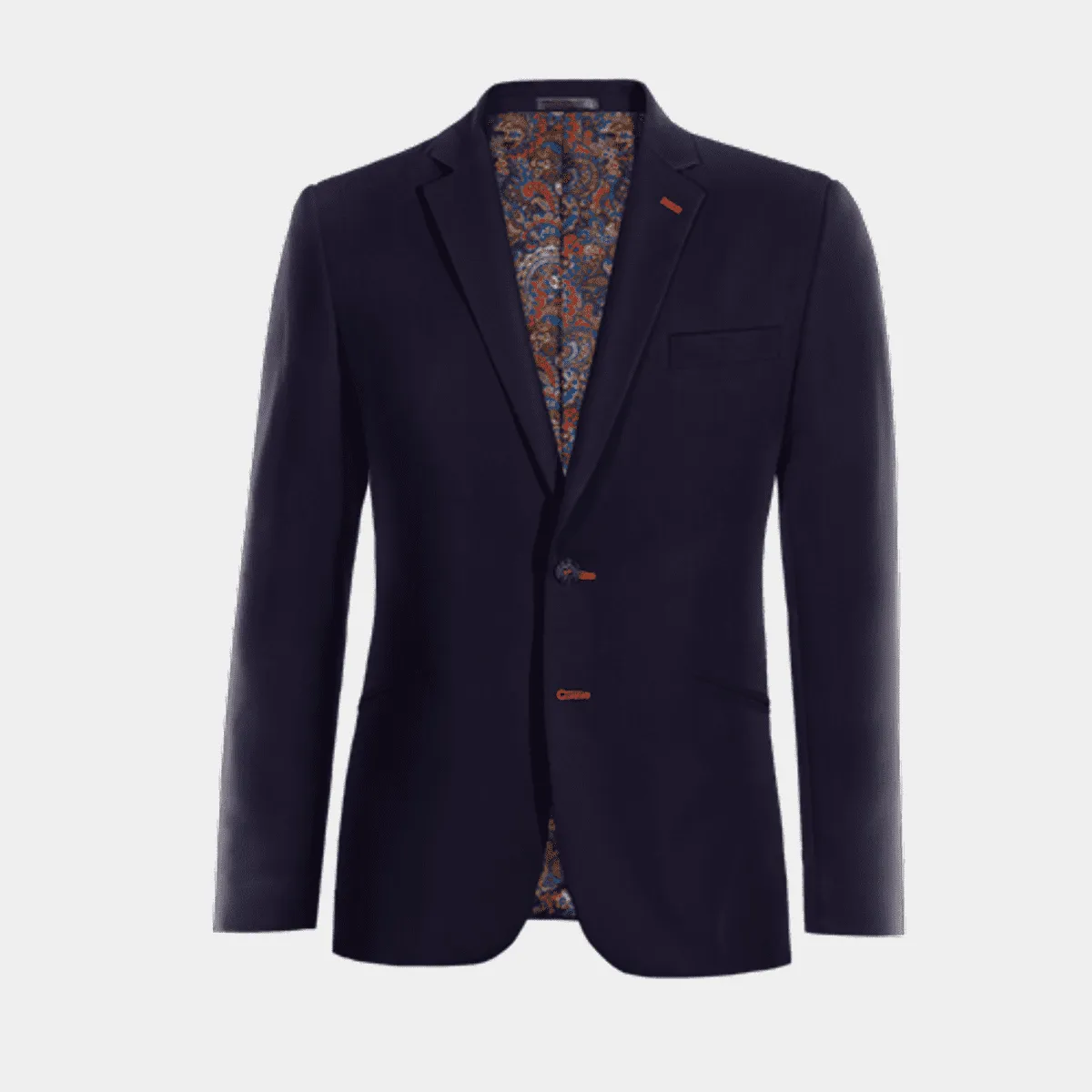 Veste bleue déperlant slim fit