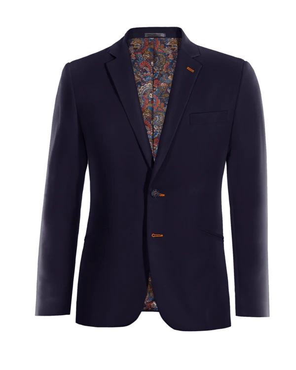 Veste bleue déperlant slim fit